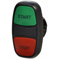 Кнопка-модуль здвоєна NSE-PB2/RG-STSP ("START/STOP", зелена/червона)