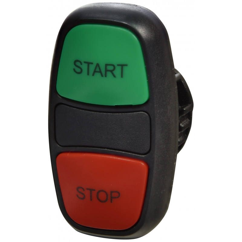 Кнопка-модуль здвоєна NSE-PB2/RG-STSP ("START/STOP", зелена/червона)