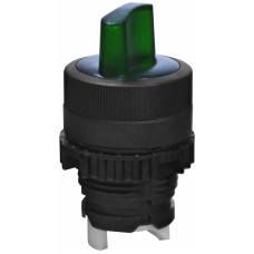 Перемикач NSE-S3I-F45-G (3-х поз., з фікс. з підсв. 1-0-2, 45°, зелений)