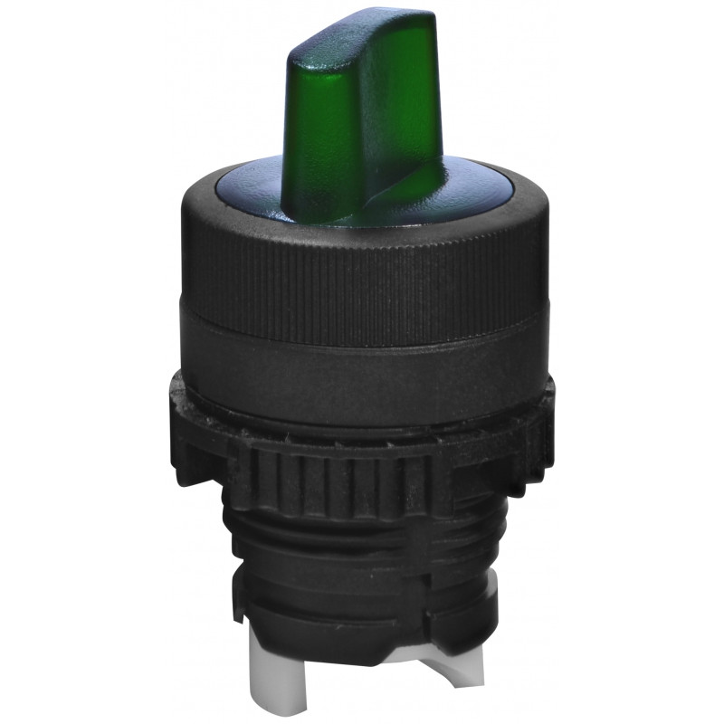 Перемикач NSE-S3I-F45-G (3-х поз., з фікс. з підсв. 1-0-2, 45°, зелений)
