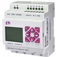 Програмоване реле LOGIC-10HR-A, 100-240V AC (6I/4O-Rele)