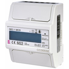 Лічильник 1-фазн. DEC-1MOD (80А, RS-485, MODBUS RTU, імпульсний вихід, 4.5мод.)
