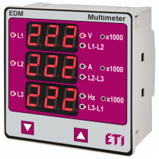 Цифровий мультиметр EDM (96x96мм, 40-300V AC/DC)
