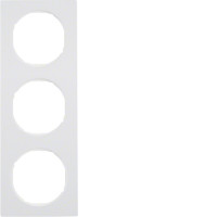 Рамка 3Х пластик/пол.білизна, R.3