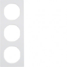 Рамка 3Х пластик/пол.білизна, R.3
