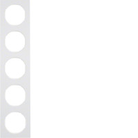 Рамка 5Х пластик/пол.білизна, R.3