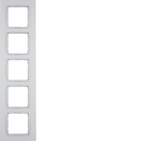 Рамка 5Х пластикова кольору алюміній B.7