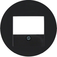 Накладка для розеток для гучномовців, USB-розеток, чорна, R.х