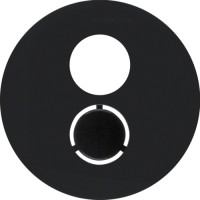 Накладка для розеток для гучномовців, чорна, R.х