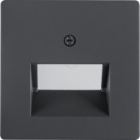 Накладка для 2-кратної розетки UAE, антрацит, Q.x