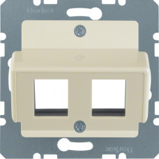 Накладка для модулів Modular Jacks 'Krone', біла S.1