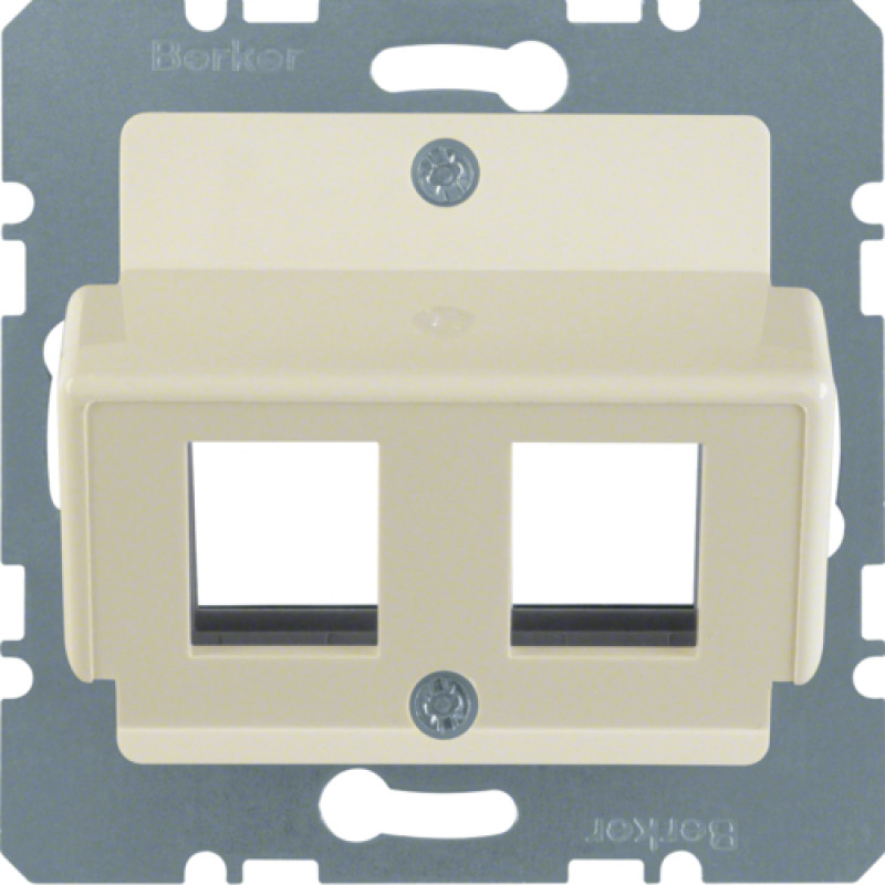 Накладка для модулів Modular Jacks 'Krone', біла S.1