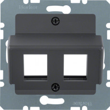 Накладка для модулів Modular Jacks 'Krone', антрацит S.1