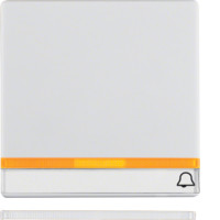 Клавіша 1Х з лінзою з полем д/надпису зі знаком 'Дзвоник', пол.білизна, Q.x