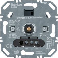 Диммер поворотний, універсальний 20-210Вт, LED 3-60Вт, 230В