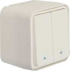 Вимикач для жалюзі 2-клавішний IP55, пол.білий, 10А/250В W.1