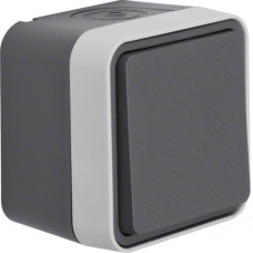 Перемикач IP55, сірий, 10АX/250В W.1