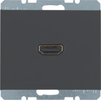 HDMI-розетка, антрацит, K.1