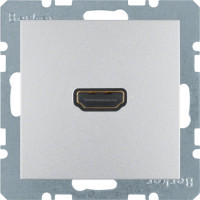 HDMI-розетка, підключення сзаду під кутом 90град., алюміній S.1