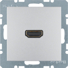 HDMI-розетка, підключення сзаду під кутом 90град., алюміній S.1