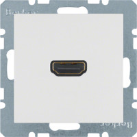 HDMI-розетка, підключення сзаду під кутом 90град., пол.білизна-matt S.1