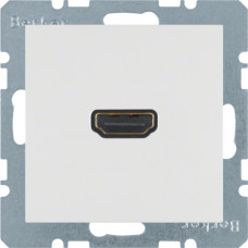 HDMI-розетка, підключення сзаду під кутом 90град., пол.білизна-matt S.1