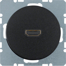 HDMI-розетка, підключення сзаду під кутом 90град., чорна, R.x
