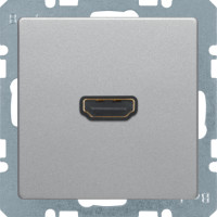 HDMI-розетка, підключення сзаду під кутом 90град., алюміній, Q.x