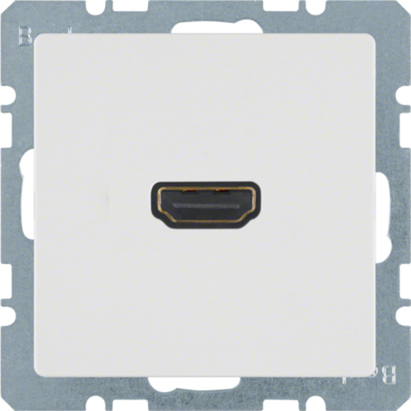 HDMI-розетка, підключення сзаду під кутом 90град., пол.білизна, Q.x