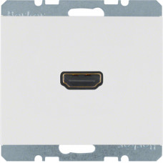 HDMI-розетка, підключення сзаду під кутом 90град., пол.білизна, K.1