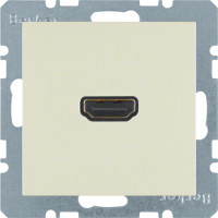 HDMI-розетка, підключення сзаду під кутом 90град., біла S.1