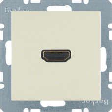 HDMI-розетка, підключення сзаду під кутом 90град., біла S.1