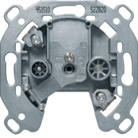 Розетка антенна, 2 отвори, прохідна