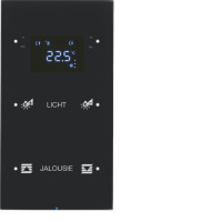 Скляний сенсор 2-кан. з регул.темп-ри, конфігуруємий, чорний, TS Sensor R.3