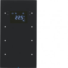 Скляний сенсор 3-кан. з регул.темп-ри, чорний, TS Sensor R.3
