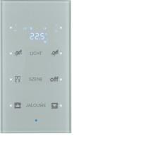 Скляний сенсор 3-кан. з регул.темп-ри, конфігуруємий, алюміній, TS Sensor
