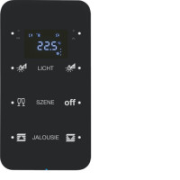 Скляний сенсор 3-кан. з регул.темп-ри, конфігуруємий, чорний, TS Sensor R.1