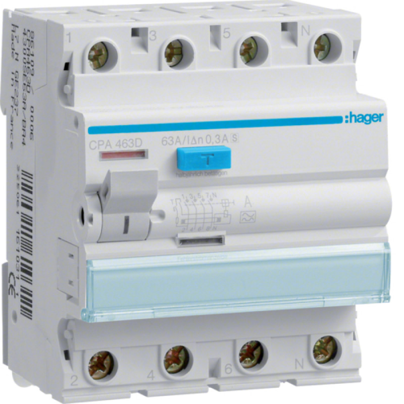 ПЗВ 4P 6kA 63A 300mA A S