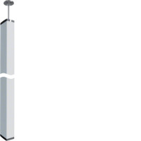 Колона подвійна DA 200-80, профіль 136x98мм, h=2.5-2.8м, біла