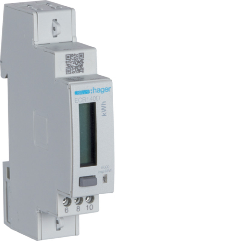 Лічильник 1-фазний прямого підключення 40А, 1М, MODBUS MID