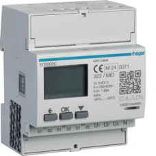 Лічильник 3-фазний підключення ч/трансформатор 1-5А, 4М, MODBUS MID
