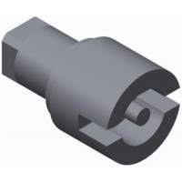 Замок з фігурною серцевиною для шкаф із поліестру, комплект - 2 шт.