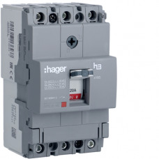 Автоматичний вимикач x160, In=20А, 3п, 18kA, Тфікс./Мфікс.