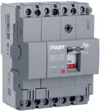 Автоматичний вимикач x160, In=50А, 4п, 18kA, Тфікс./Мфікс.