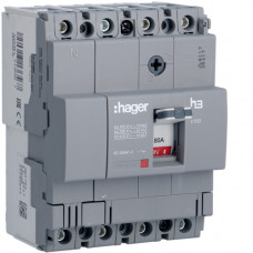 Автоматичний вимикач x160, In=80А, 4п, 18kA, Тфікс./Мфікс.