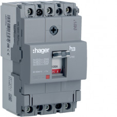 Автоматичний вимикач x160, In=100А, 3п, 18kA, Тфікс./Мфікс.