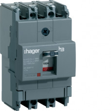 Автоматичний вимикач x160, In=160А, 3п, 18kA, Тфікс./Мфікс.