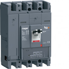 Автоматичний вимикач h3+, P630, In=400A, 4п, 50kA, LSI