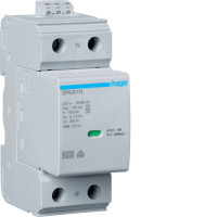 Розрядник (ПЗІП) T1+T2 1P N-PE 100kA 1,5kV +дод.контакт, вбуд.запобіжник