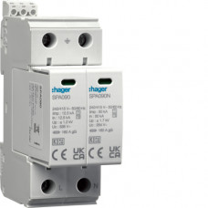 Розрядник (ПЗІП) T1+T2 2P 25kA 1,2kV TN-S TT +дод.контакт